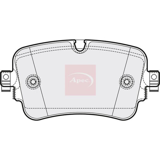 Apec Rear Brake Pad Set PAD2094