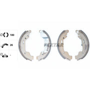 Textar Brake Shoe Set Axle Kit 91058000