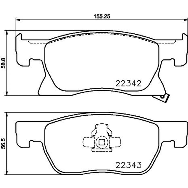 DON Front Brake Pad Set PCP1894