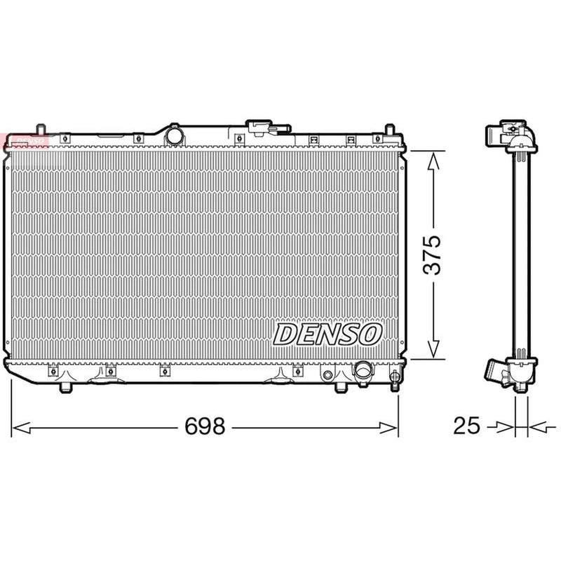 Denso Engine Radiator DRM50116