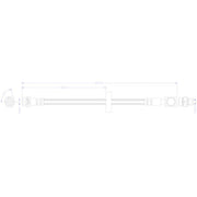 Juratek Brake Hydraulic Hose Line Rear JBH1630