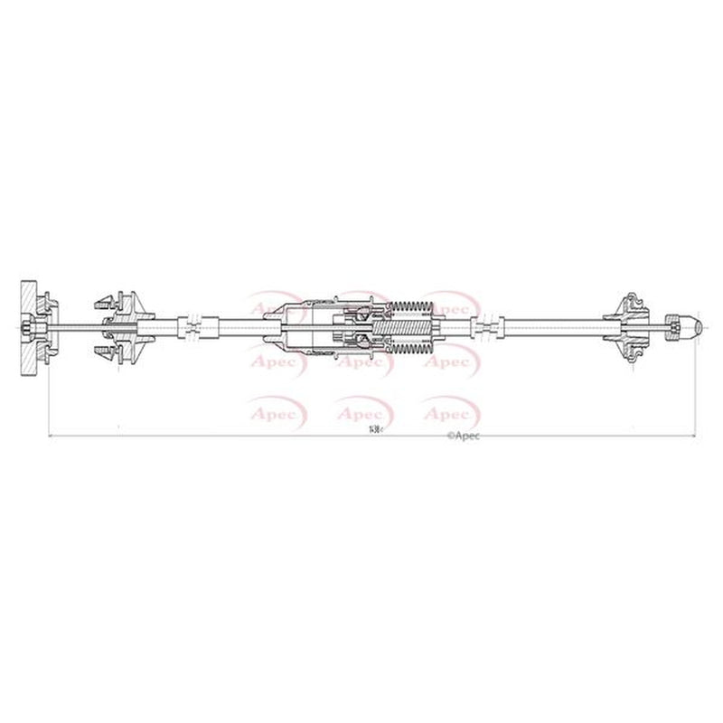 Apec Clutch Control Cable Pull CAB5020