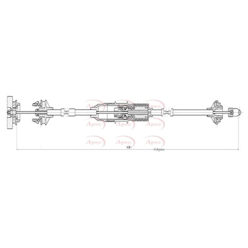 Apec Clutch Control Cable Pull CAB5020