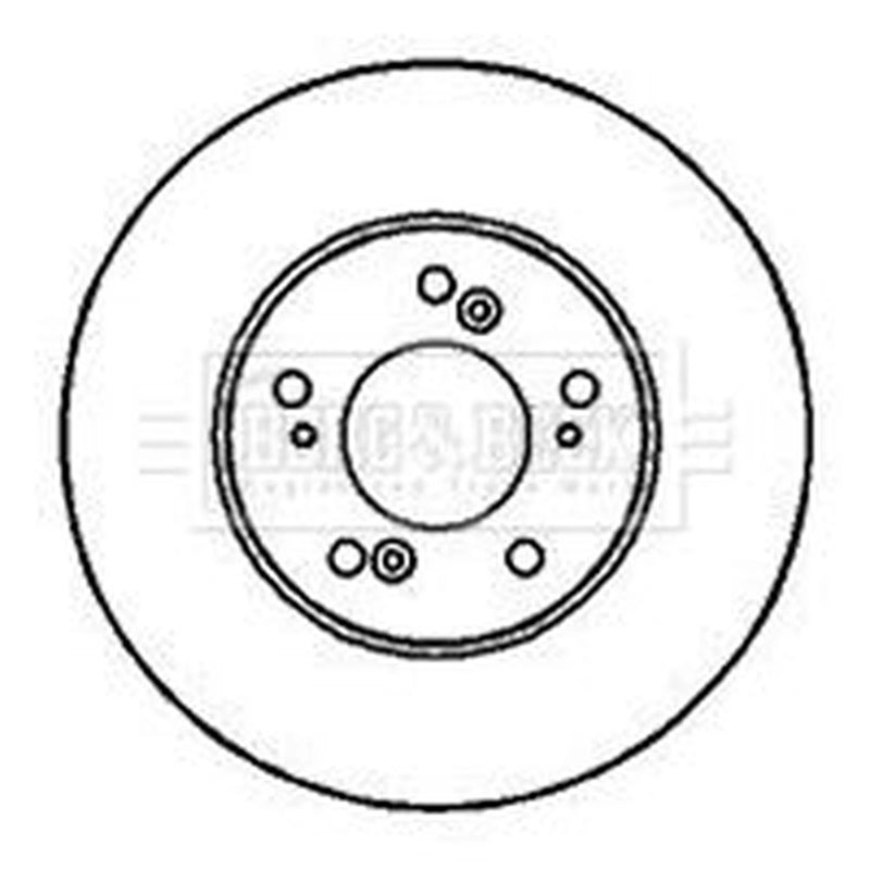 Borg & Beck 2 x Vented Front Brake Discs BBD4090