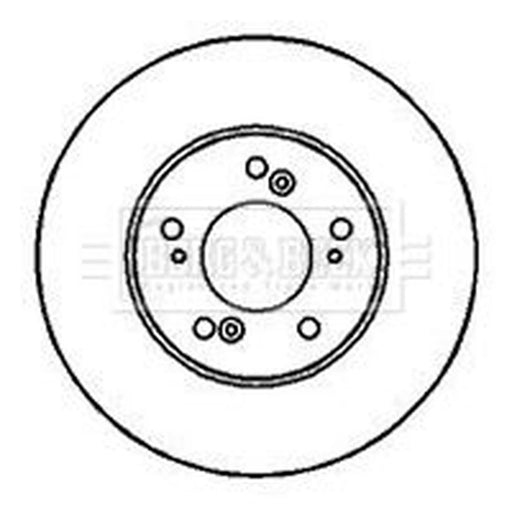 Borg & Beck 2 x Vented Front Brake Discs BBD4090