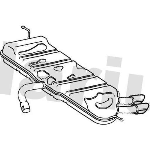 Klarius Box With Tail Pipe Rear VW1246X