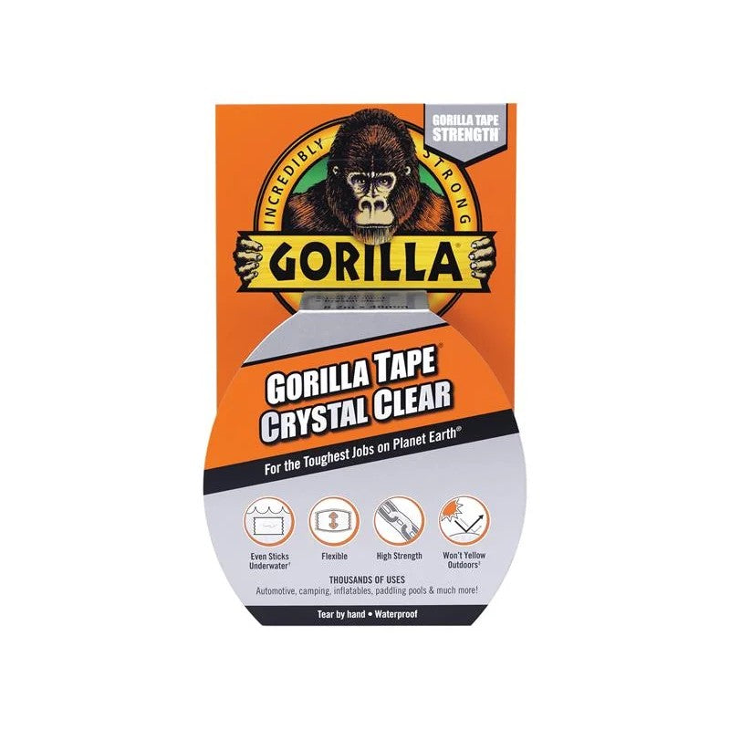 Gorilla Glue Gorilla Tape® 48mm x 8.2m Crystal Clear - 3044701