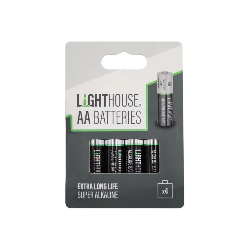 Lighthouse AA LR6 Alkaline Batteries 2400 mAh (Pack 4) - LR6