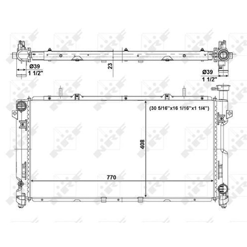 NRF Engine Radiator 56020