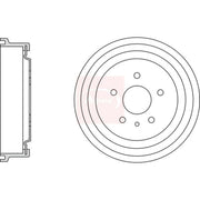 Apec Brake Drum Assembly Rear DRM9939