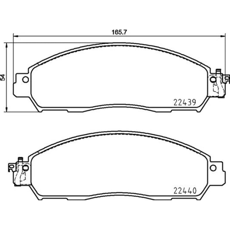 Brembo 4 x Front Brake Pad Set P56120