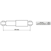 KYB Shock Absorber Damper Strut Rear 349079