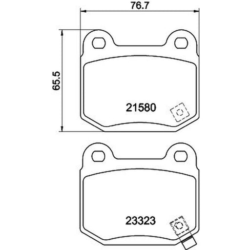 Mintex Rear Brake Pad Set MDB2342