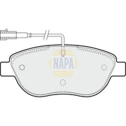 NAPA Front Brake Pad Set NBP1693