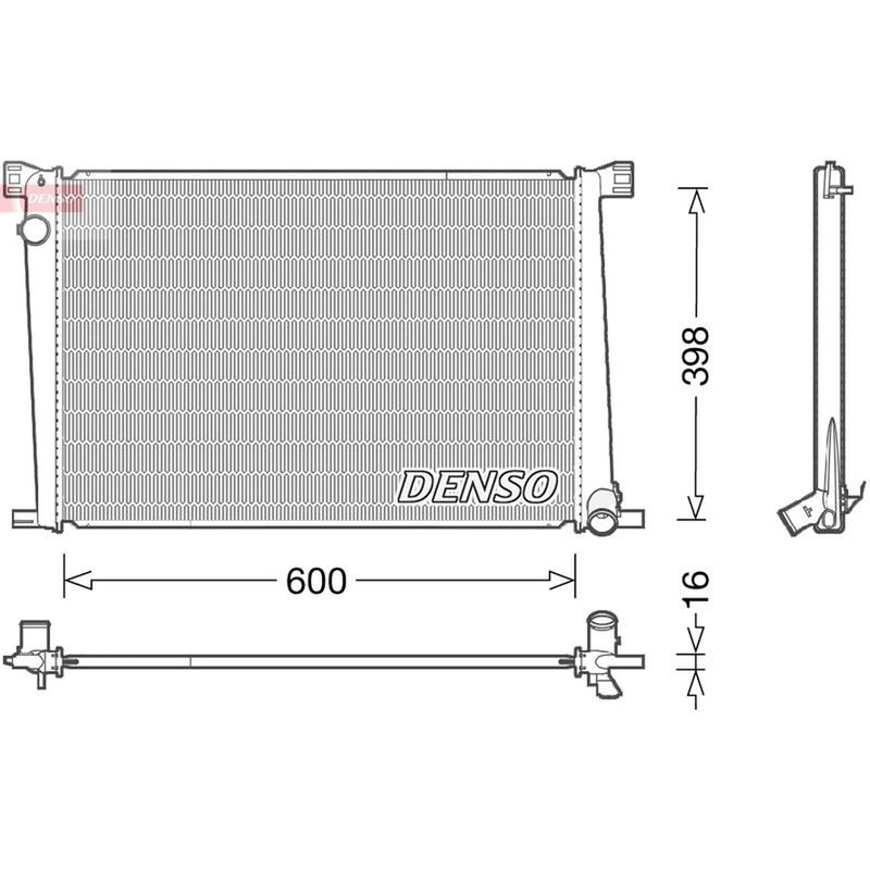 Denso Engine Radiator DRM05007