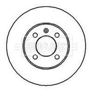 Borg & Beck 2 x Vented Front Brake Discs BBD4925