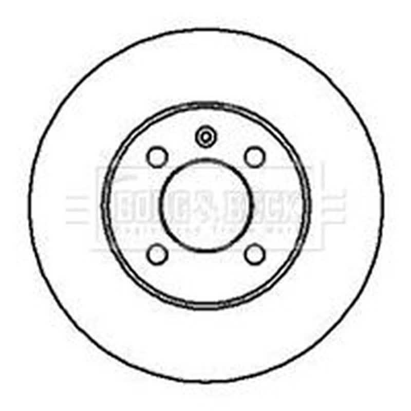 Borg & Beck 2 x Vented Front Brake Discs BBD4925