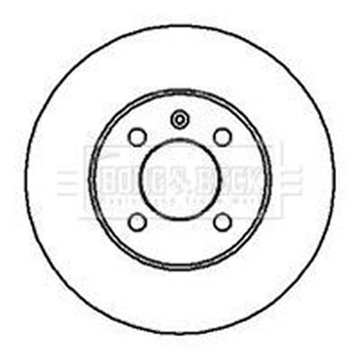 Borg & Beck 2 x Vented Front Brake Discs BBD4925