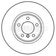 Borg & Beck 2 x Vented Front Brake Discs BBD6010S