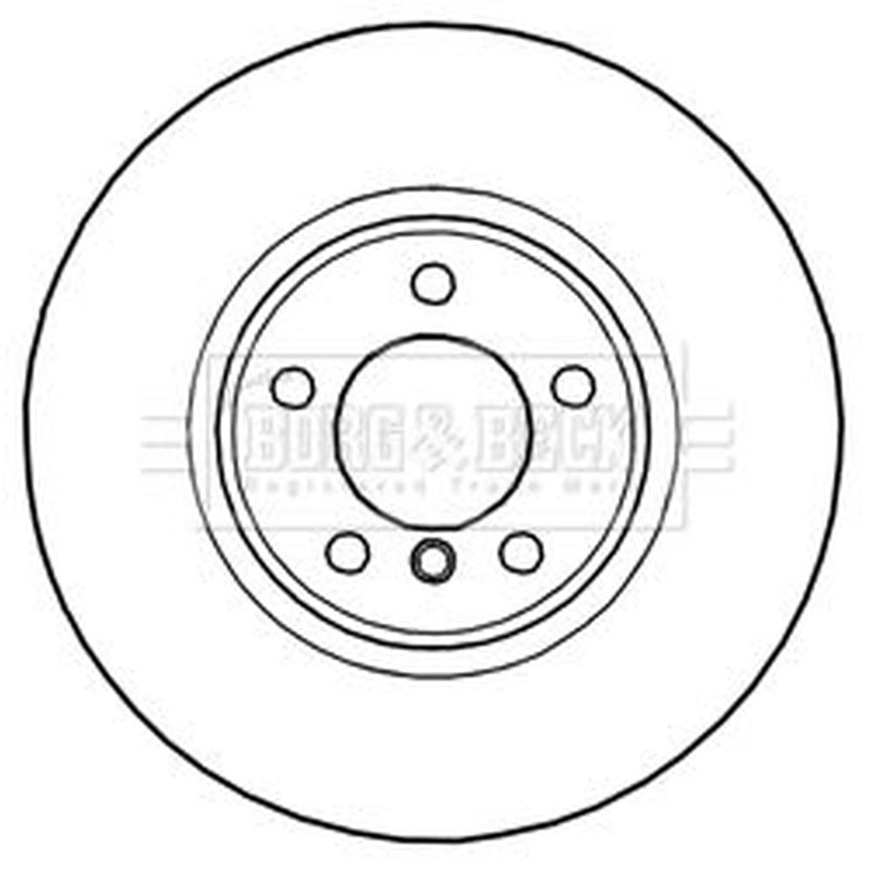 Borg & Beck 2 x Vented Front Brake Discs BBD6010S