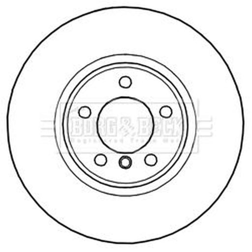 Borg & Beck 2 x Vented Front Brake Discs BBD6010S