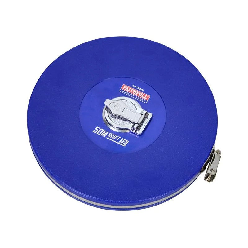 Faithfull Rounded Long Tape 50m/165ft (Width 13mm) - FAITM50M