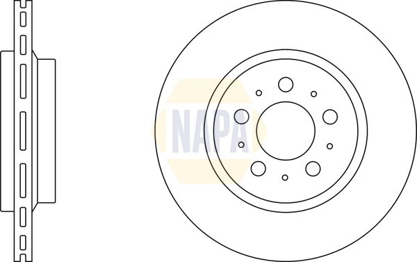 NAPA Brake Disc Set Vented