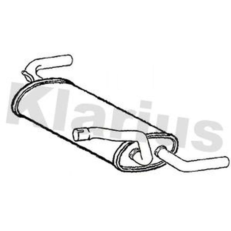 Klarius Box With Tail Pipe Rear VO564B