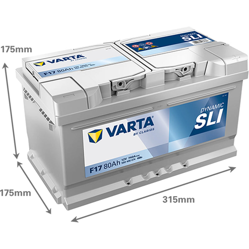 Varta Battery 12V 80Ah 740A 580406074K262