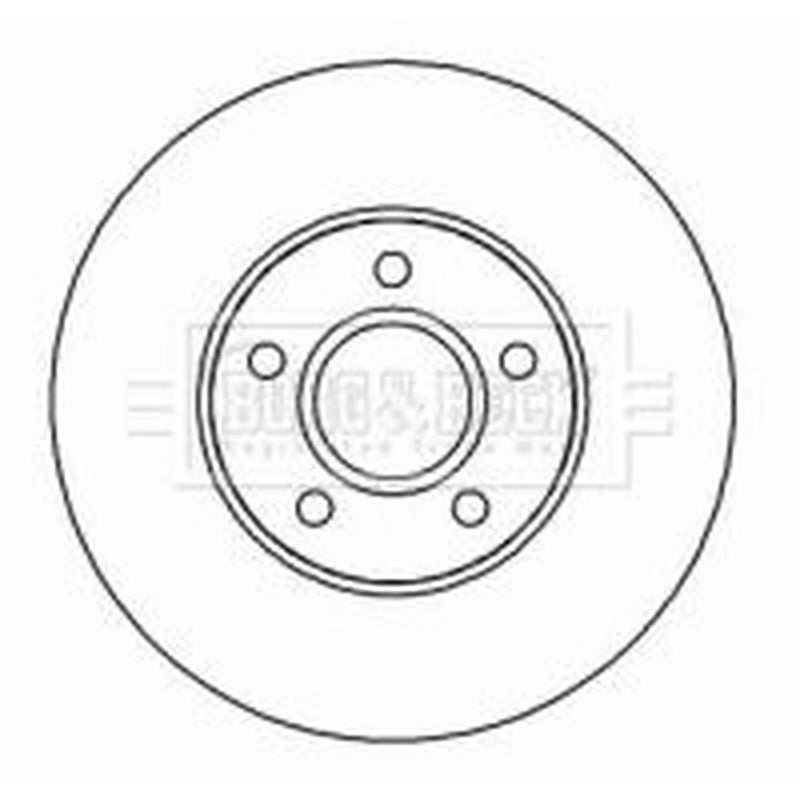 Borg & Beck 2 x Vented Front Brake Discs BBD4451