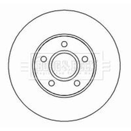 Borg & Beck 2 x Vented Front Brake Discs BBD4451