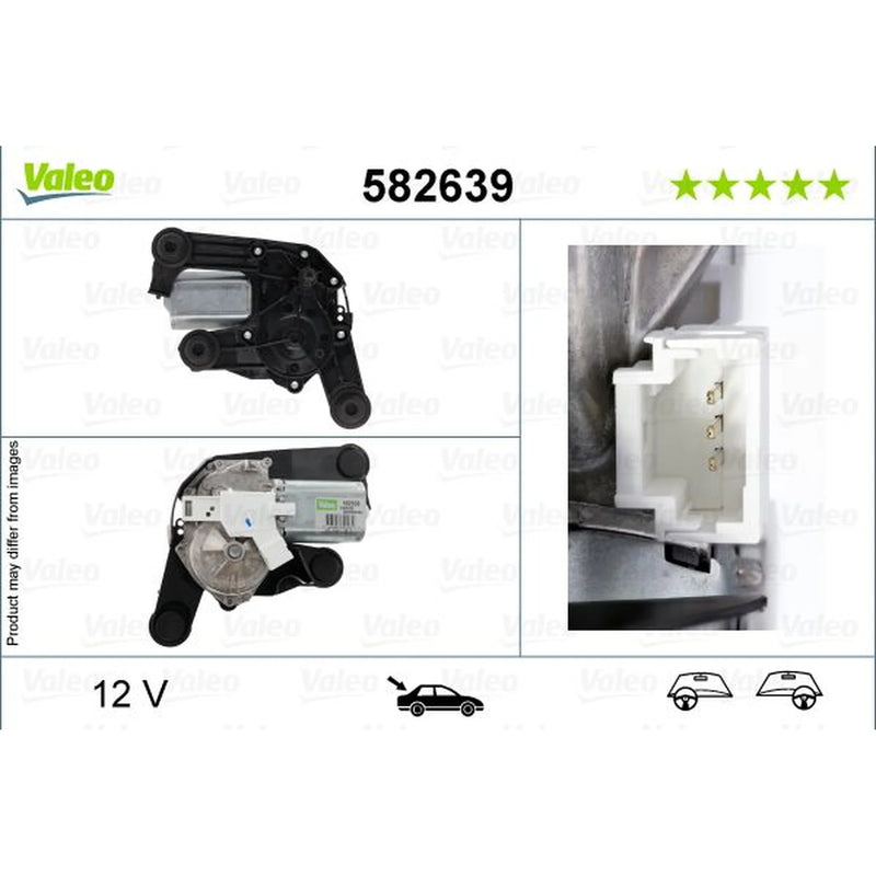 Valeo Front/Rear Wiper Motor Rear 582639