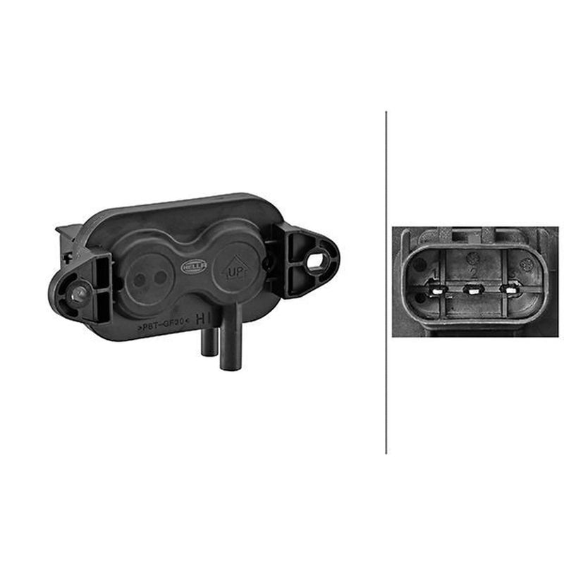Hella Exhaust Pressure Sensor 6PP 009 409-691