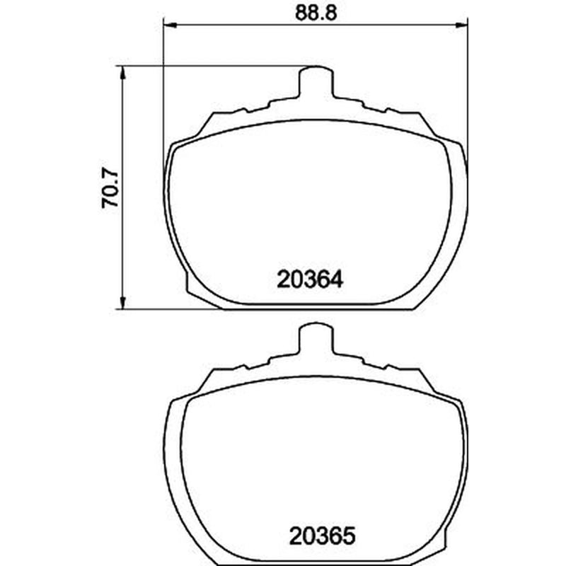Mintex Front Brake Pad Set MLB40