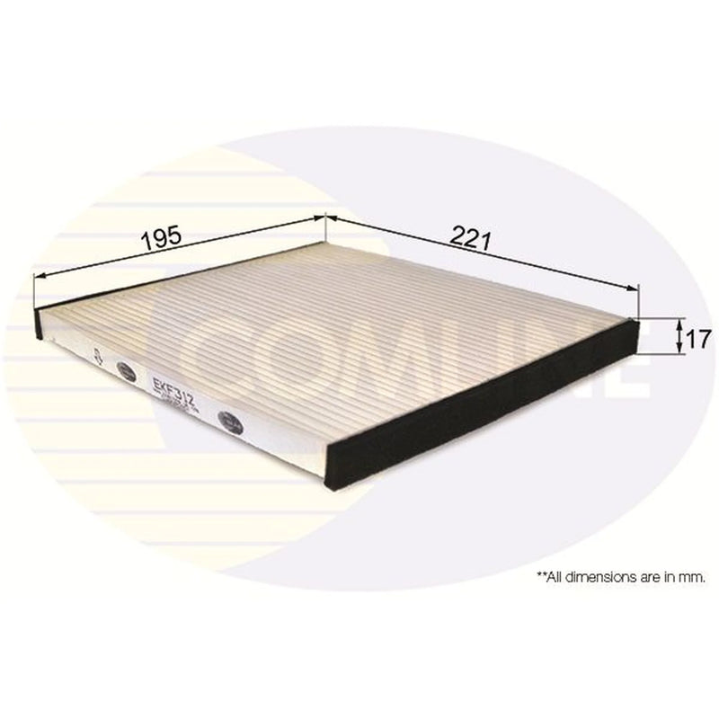 Comline Cabin Air Filter (Pollen Filter) EKF312