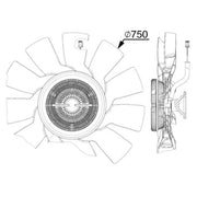 Mahle Engine Cooling Fan CFF 517 000P