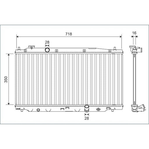 Valeo Engine Radiator 701136