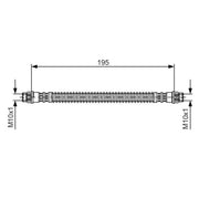 Bosch Brake Hydraulic Hose Line Rear 1 987 476 674