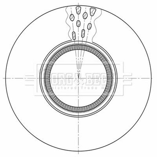 Borg & Beck 2 x Vented Rear Brake Discs BBD32599