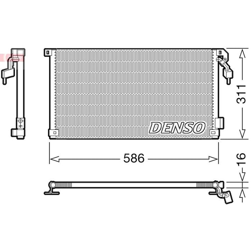 Denso Air Conditioning Condenser DCN21012