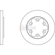 Fahren 2 x Solid Rear Brake Discs FBD6827