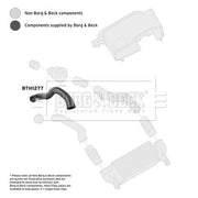 Borg & Beck Intercooler Turbo Charge Air Hose BTH1277