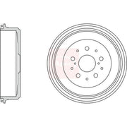 Apec Brake Drum Assembly Rear DRM9997