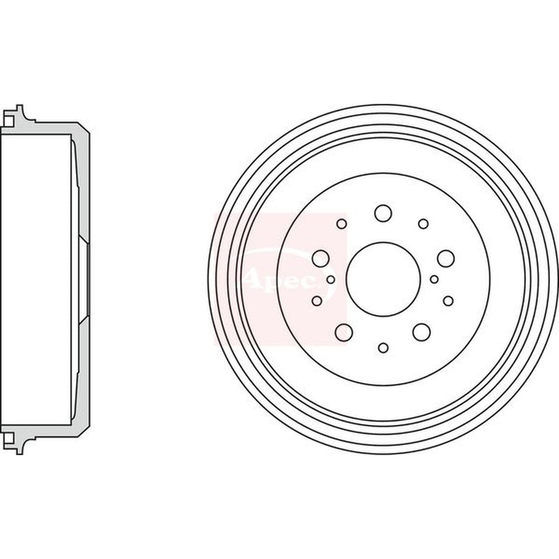 Apec Brake Drum Assembly Rear DRM9997