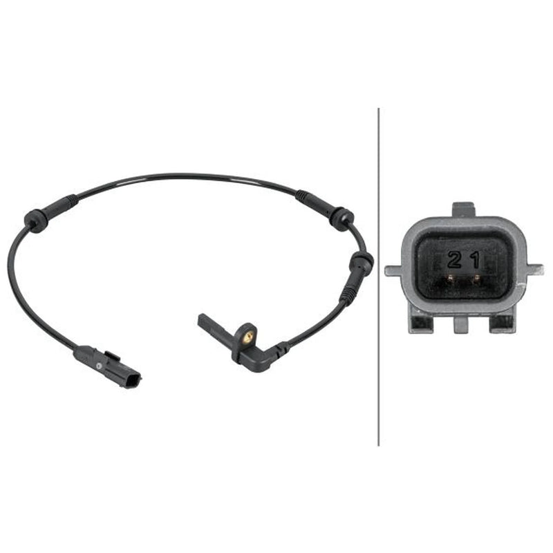 Hella ABS Wheel Speed Sensor Front 6PU 012 806-861
