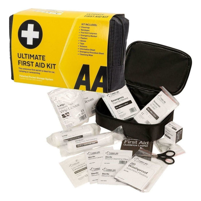 AA 45 Piece First Aid Kit Medical Emergency Bag Travel Work Home Car Office Box AA  - Town Parts
