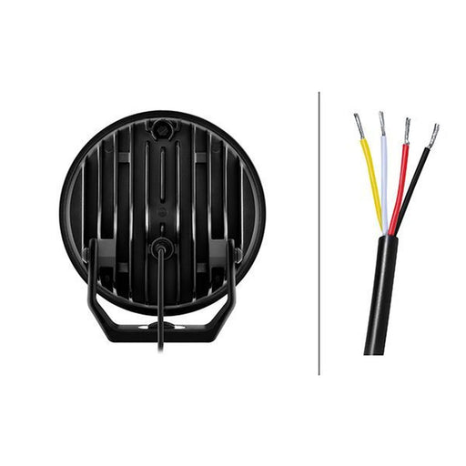 Hella Spotlight Vf Blade Aux. Chrome 7 Round W/A Po R frontal sided 1FJ 357 1FJ 357 198-021
