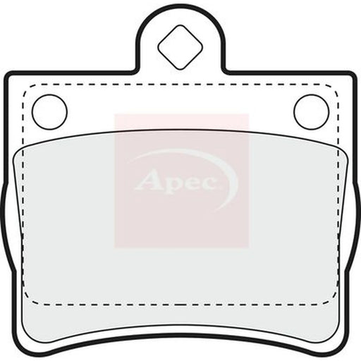 Apec Rear Brake Pad Set PAD967