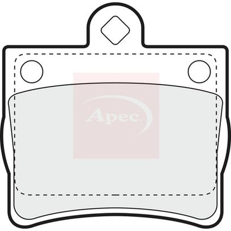Apec Rear Brake Pad Set PAD967