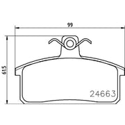 Mintex Front Brake Pad Set MDB2912